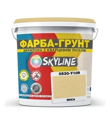 Фарба-грунт акрилова з кварцовим піском SkyLine 0530-Y10R Янса, 7 кг