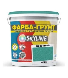 Фарба-грунт акрилова з кварцовим піском SkyLine 3040-B80G Чірок, 14 кг