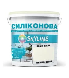 Краска цветная силиконовая для влажных помещений SkyLine 0603-Y20R Сливочный, 5 л