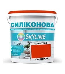 Краска цветная силиконовая для влажных помещений SkyLine 1085-Y80R Санверон, 3 л
