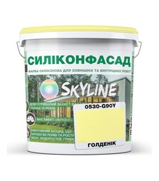 Краска цветная силиконовая фасадная Силиконфасад SkyLine 0530-G90Y Голденик, 3 л
