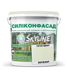 Фарба кольорова силіконова фасадна Силіконфасад SkyLine 1010-G50Y Ентелар, 3 л