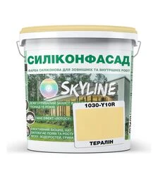 Краска цветная силиконовая фасадная Силиконфасад SkyLine 1030-Y10R Тералин, 10 л
