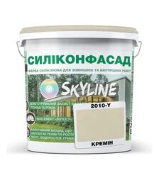 Краска цветная силиконовая фасадная Силиконфасад SkyLine 2010-Y Кремин, 1 л