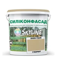 Краска цветная силиконовая фасадная Силиконфасад SkyLine 2020-Y20R Глоринт, 1 л
