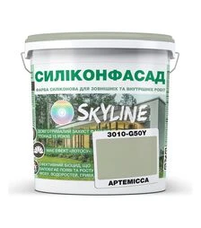 Краска цветная силиконовая фасадная Силиконфасад SkyLine 3010-G50Y Артемисса, 5 л