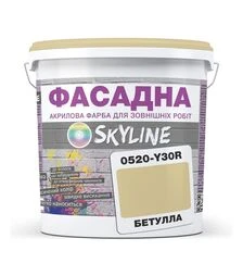 Краска цветная акрил-латексная фасадная SkyLine 0520-Y30R Бетулла, 5 л