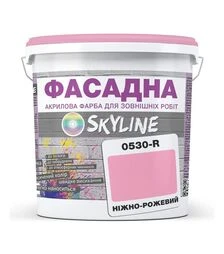 Краска цветная акрил-латексная фасадная SkyLine 0530-R Нежно-розовый, 10 л