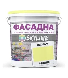 Краска цветная акрил-латексная фасадная SkyLine 0530-Y Адонис, 5 л