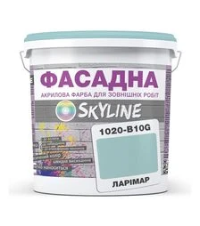 Краска цветная акрил-латексная фасадная SkyLine 1020-B10G Ларимар, 5 л