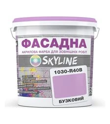 Краска цветная акрил-латексная фасадная SkyLine 1030-R40B Сиреневый, 10 л