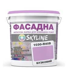 Краска цветная акрил-латексная фасадная SkyLine 1030-R40B Сиреневый, 3 л