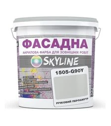 Краска цветная акрил-латексная фасадная SkyLine 1505-G90Y Речной перламутр, 5 л