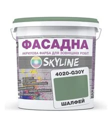 Фарба кольорова акрил-латексна фасадна SkyLine 4020-G30Y Шалфей, 1 л