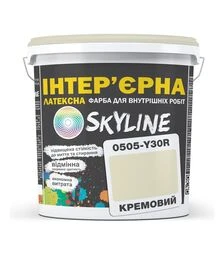 Краска цветная латексная интерьерная SkyLine 0505-Y30R Кремовый, 1 л