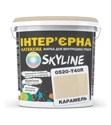 Краска цветная латексная интерьерная SkyLine 0520-Y40R Карамель, 3 л