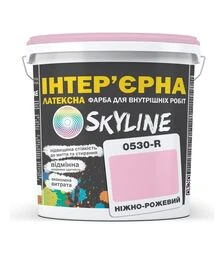 Краска цветная латексная интерьерная SkyLine 0530-R Нежно-розовый, 10 л