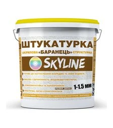 Штукатурка акрилова Баранець Skyline, зерно 1-1,5 мм, 15 кг