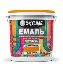 Емаль акрилова SkyLine для підлоги RAL 2004 Помаранчева, 3 л