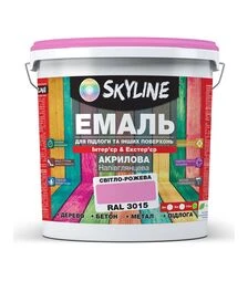 Емаль акрилова SkyLine для підлоги RAL 3015 Рожева, 10 л