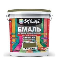 Емаль акрилова SkyLine для підлоги RAL 8008 Жовто-коричнева, 3 л