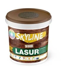 Лазурь акриловая декоративно-защитная SkyLine LASUR Wood для обработки дерева Венге, 0,4 л