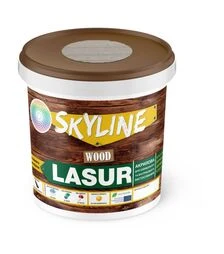 Лазур акрилова декоративно-захисна SkyLine LASUR Wood для обробки дерева Канадська сосна, 0,4 л