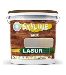 Лазур акрилова декоративно-захисна SkyLine LASUR Wood для обробки дерева Канадська сосна, 10 л