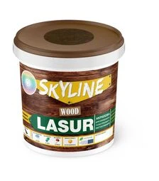 Лазур акрилова декоративно-захисна SkyLine LASUR Wood для обробки дерева Кіпарис, 0,4 л