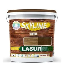 Лазур акрилова декоративно-захисна SkyLine LASUR Wood для обробки дерева Кіпарис, 10 л