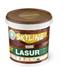 Лазур акрилова декоративно-захисна SkyLine LASUR Wood для обробки дерева Палісандр, 0,4 л