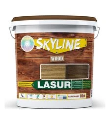 Лазур акрилова декоративно-захисна SkyLine LASUR Wood для обробки дерева Палісандр, 10 л