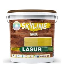 Лазур акрилова декоративно-захисна SkyLine LASUR Wood для обробки дерева Сосна, 5 л