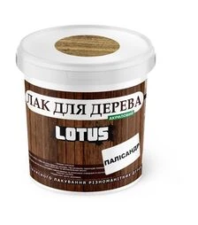 Лак кольоровий акриловий Lotus для дерева Палісандр Глянцевий, 0,5 л