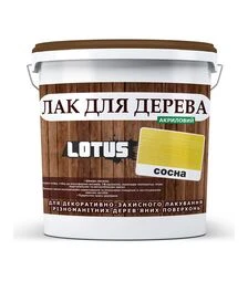 Лак кольоровий акриловий Lotus для дерева Сосна Глянцевий, 3 л