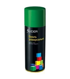 Емаль універсальна SLIDER Color, RAL 6029, Зелений, 400 мл