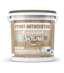 Грунт-антисептик деревозащитный SkyLine Прозрачный, 5 л