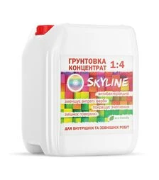 Грунтовка акриловая глубокого проникновения SkyLine Белая, 5 л (Концентрат, 1:4)