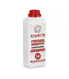 Грунтовка силиконовая глубокого проникновения SkyLine Silicone Primer Белая, 1 л (Концентрат, 1:4)