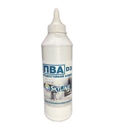 Клей ПВА міцний універсальний водостійкий D3 SkyLine, 0,5 кг