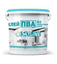 Клей ПВА міцний універсальний водостійкий D3 SkyLine, 1 кг