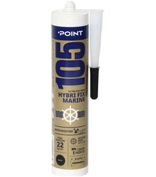 Клей-герметик гібридний еластичний Point 105 Hybri Fix Marine, для будівельних робіт, Чорний, 290 мл