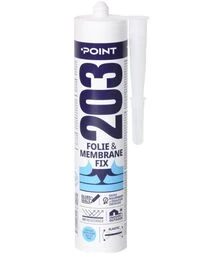 Клей-герметик акриловий еластичний Point 203 Folie & Membrane, для поліетилену, Блакитний, 300 мл