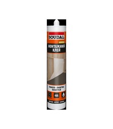 Клей монтажний каучуковий Soudal 48А універсальний, Бежевий, 280 мл