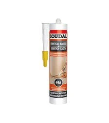 Клей монтажний каучуковий вологостійкий Soudal 49А універсальний, Бежевий, 280 мл