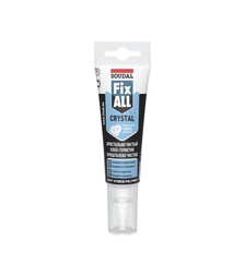 Клей-герметик гібридний еластичний Soudal Fix All Crystal універсальний, Прозорий, 125 мл