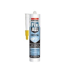 Клей-герметик гібридний еластичний Soudal Fix All Crystal універсальний, Прозорий, 290 мл