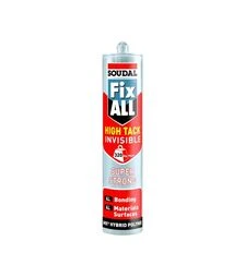 Клей-герметик гібридний суперпотужний Soudal Fix All HT Invisible універсальний, Прозорий, 290 мл