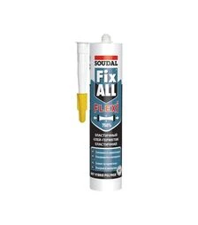 Клей-герметик гібридний еластичний Soudal Fix All Flexi універсальний, Білий, 290 мл