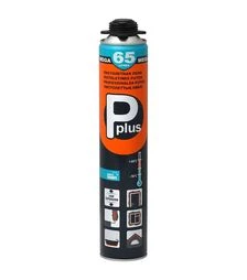Піна монтажна PPLUS Mega 65L, всесезонна, Жовта, 820 мл
